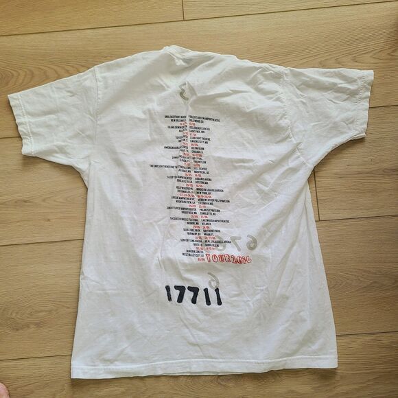 Tultex The Cure Numbers‎ On White Tour T-Shirt L White Red Crewneck Graphic Tee - Picture 2 of 7